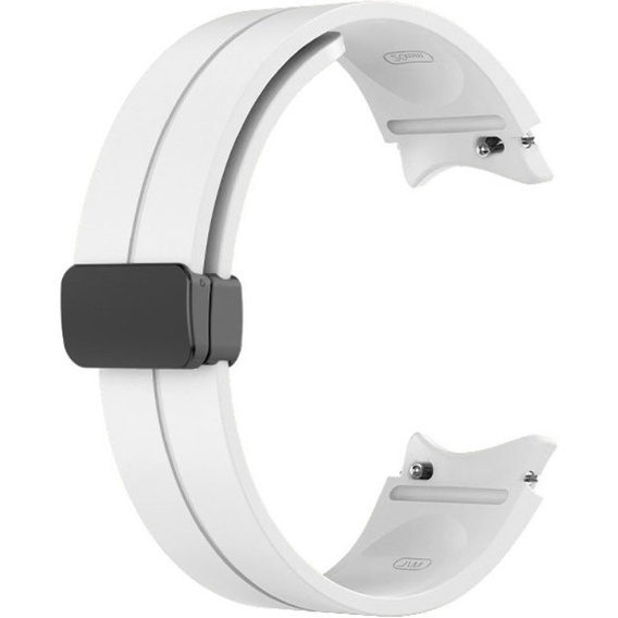 Pasek Silikonowy do Samsung Galaxy Watch 4/5/6 40/42/43/44/45/46/47mm, Biały