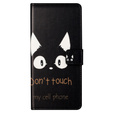Etui z klapką do Xiaomi Redmi Note 12S, Wallet, Don't Touch My Phone czarne