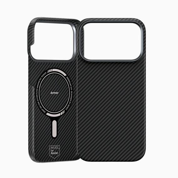 Etui BENKS Kevlar Armor Air Carbon Fiber 600D A070 do MagSafe do iPhone 17 Pro Max