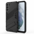 Etui do Samsung Galaxy S21 FE, Military kickstand, czarne