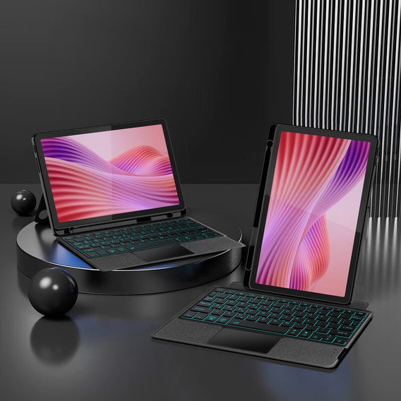 Etui z klawiaturą do Lenovo Tab 10.1" TB311FU, czarne