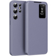 Etui z klapką do Samsung Galaxy S24 Ultra, Smart View Wallet, fioletowe