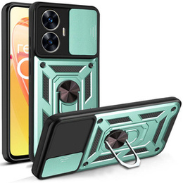 Etui pancerne do Realme C55, CamShield Slide, zielone