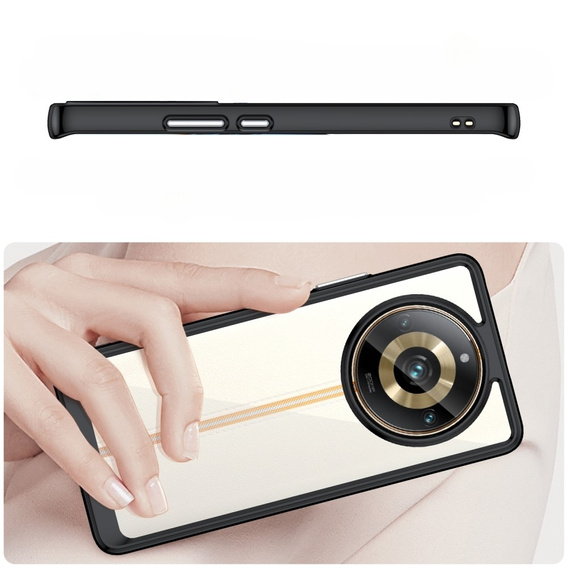 Etui do Realme 11 Pro 5G / 11 Pro+ 5G, Fusion Hybrid, przezroczyste / czarne