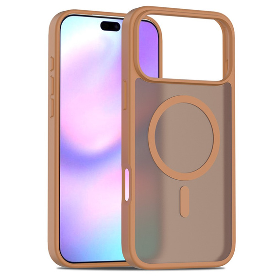 Etui Matt Case do iPhone 17 Pro Max, do MagSafe, półprzezroczyste brązowe