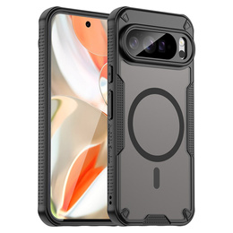 Etui pancerne do Google Pixel 10 Pro XL, do MagSafe, matowe, czarne