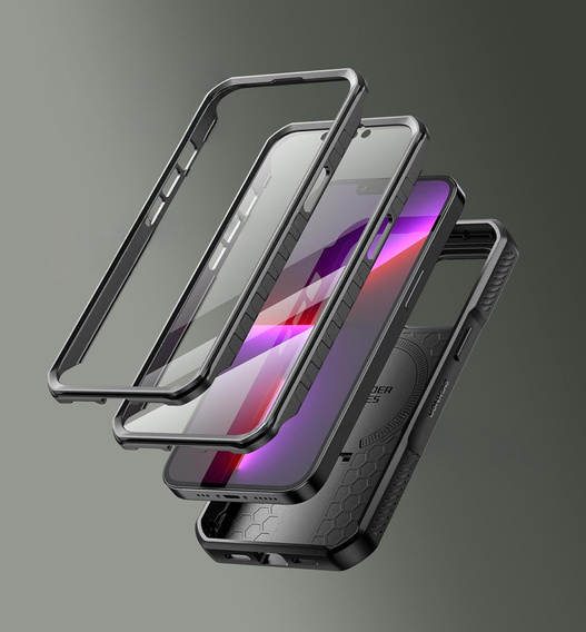 Magnetyczne etui Dexnor do iPhone 13 Pro – ochrona i wygoda w jednym, czarne