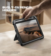 Etui Dexnor 360° z paskiem i uchwytem na rysik do iPad mini 8.3" 2021 (6 gen.) / iPad mini 8.3" 2024 (7 gen.)