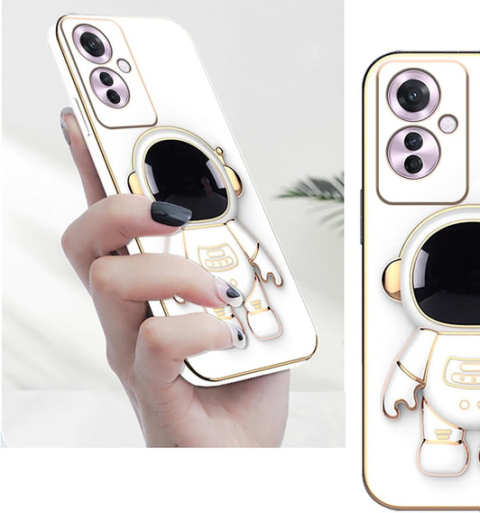Etui do Oppo Reno 11F 5G, Astronaut, białe