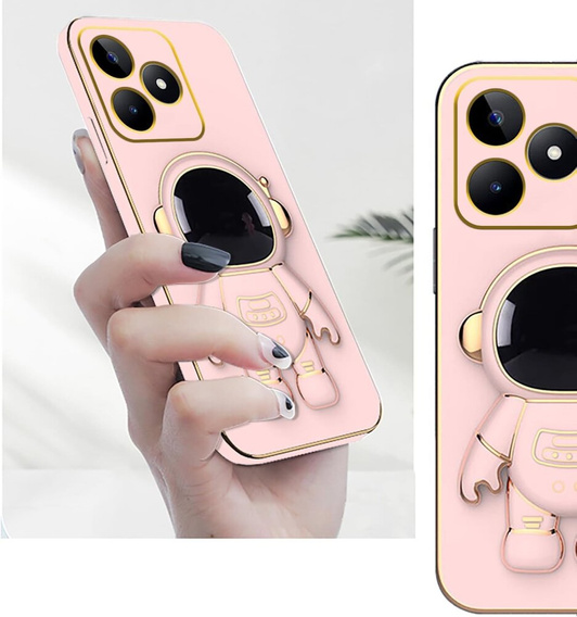 Etui do Realme Note 50, Astronaut, różowe