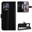 Etui z klapką do Motorola Edge 50 Neo / Motorola ThinkPhone 25, Crazy Horse Wallet, czarne