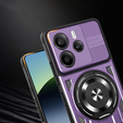 Etui Pancerne z Podstawką do Xiaomi Redmi Note 14 4G – Fioletowe