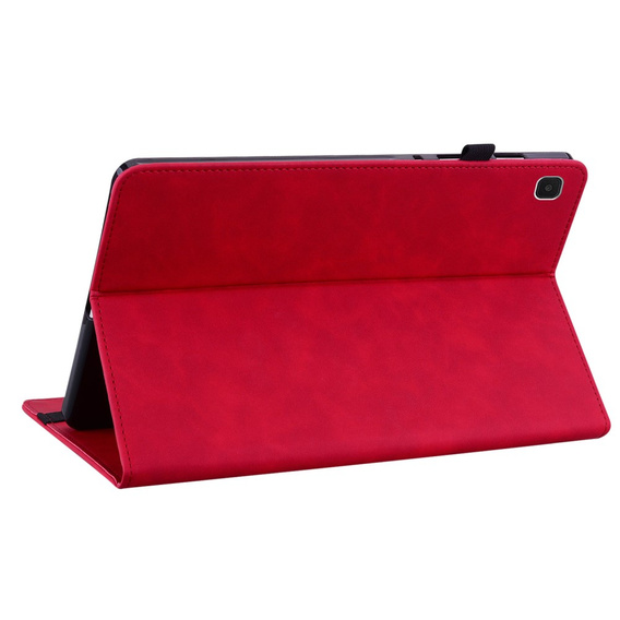 Etui do Samsung Galaxy Tab A7 Lite, Wallet Pen Slot, czerwone