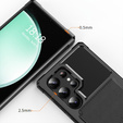 Etui do Samsung Galaxy S25 Ultra z kieszenią na karty – czarne