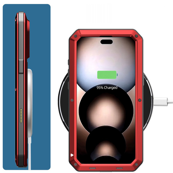 Etui pancerne z wbudowanym szkłem hartowanym do iPhone 17 Pro Max