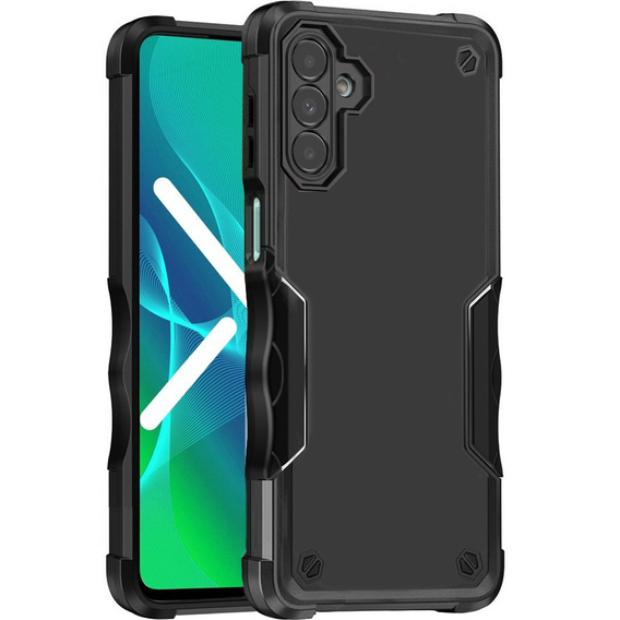 Etui pancerne do Samsung Galaxy A14 4G/5G, Dual-Layer, czarne
