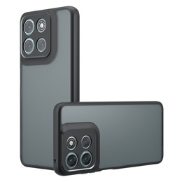 Etui do Xiaomi Redmi 15 5G / 4G, z ochroną aparatu, przezroczyste z czarnymi bokami