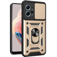 Etui pancerne do Xiaomi Redmi Note 12 4G, CamShield Slide, złote