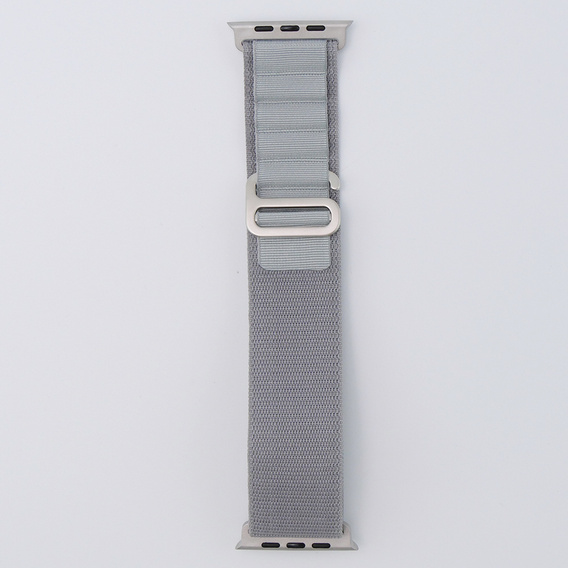Pasek Nylonowy do Apple Watch 1/2/3/4/5/6/7/8/9/10/11/SE Ultra 1/2/3 42/44/45/46/49mm, Szary