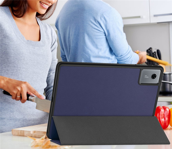 Etui do Lenovo Idea Tab 11" 2025 TB336FU TB336ZU, podstawka, Smartcase z miejscem na rysik, granatowe