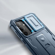 Etui pancerne do Samsung Galaxy S24 Plus, Dexnor Full Body (Two Frames), granatowe