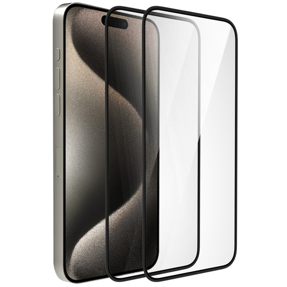 2x Szkło Hybrydowe Ceramic ERBORD do iPhone 15 Pro – elastyczna i trwała ochrona ekranu