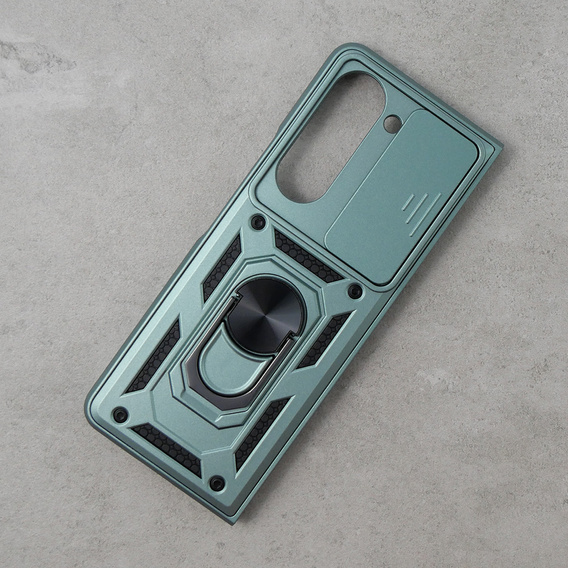 Etui pancerne do Samsung Galaxy Z Fold5 5G, CamShield Slide, zielone