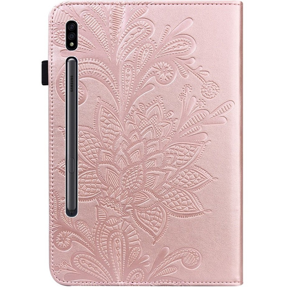 Etui do Samsung Galaxy Tab S7, Stylish Flower, różowe