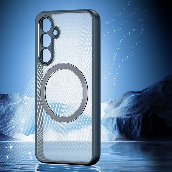 Etui DuxDucis do Samsung Galaxy S23 FE, Aimo case, do MagSafe, przezroczyste / czarne