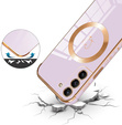 Etui do Samsung Galaxy S20 FE, Electro Heart MagSafe, fioletowe + Szkło na ekran + Smycz