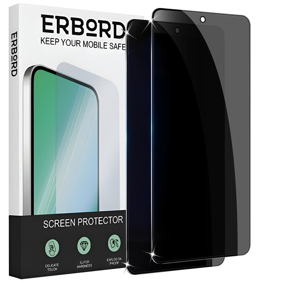 2x Szkło ERBORD Anti-Spy do Oppo A5 Pro 5G – chroń ekran i swoją prywatność