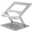 Aluminiowa podstawka do laptopa do 17" cali, szara
