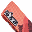 Etui do Samsung Galaxy S25, Carbon Fiber MagSafe, pomarańczowe