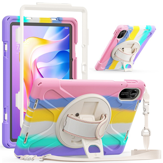 Etui dla dzieci do Xiaomi Redmi Pad 2, pancerne, wielokolorowe