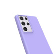 Etui do Samsung Galaxy S21 Ultra, Silicone Lite, lawendowe