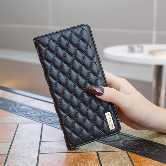 Etui z klapką do Xiaomi Redmi Note 13 5G, Wallet, BINFEN COLOR, czarne
