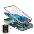 Etui pancerne do Samsung Galaxy S20 FE, CamShield Slide, różowe/zielone