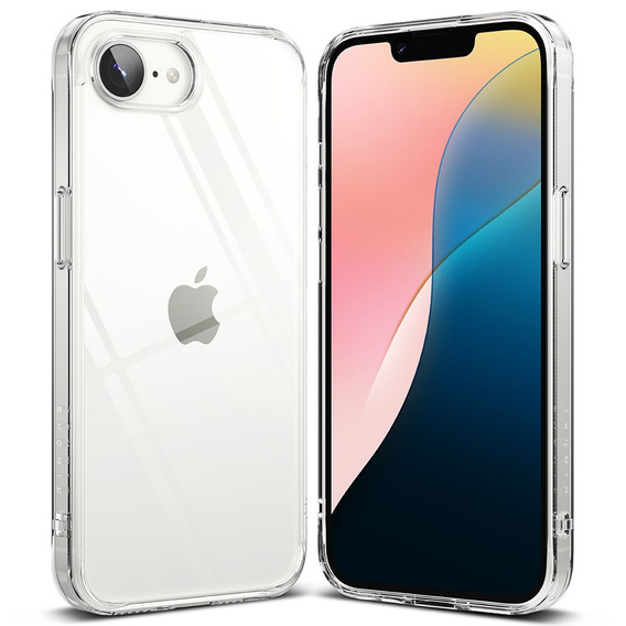 Etui Ringke Fusion do Iphone 16E, Clear + Szkło Hartowane 9H