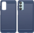 Etui do Samsung Galaxy M15 5G, Carbon, niebieskie