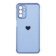 Etui do Samsung Galaxy A13 5G, Electro heart, niebieskie