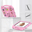 Etui do iPad 9.7" 2018/2017 (6/5 gen.) / Pro 9.7" 2016, Cute Patterns, z podstawką, Różowe
