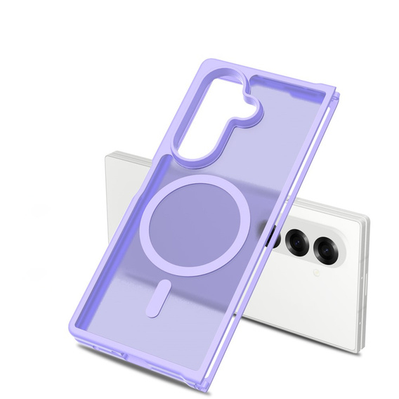 ERBORD Matt Case do Samsung Galaxy Z Fold7 5G – etui z MagSafe, fioletowe