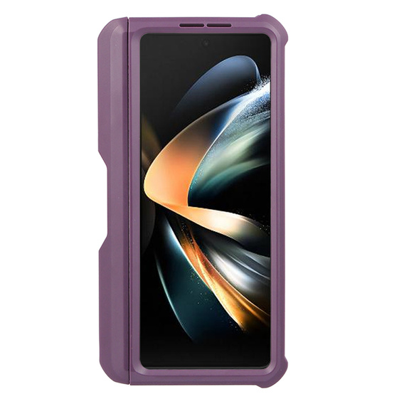 Etui pancerne do Samsung Galaxy Z Fold 4 5G, Dexnor Full Body S-Pen Slot, fioletowe