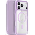 Etui Dux Ducis do iPhone 17 Pro Max, Skin X Pro,  z klapką, do MagSafe, fioletowe