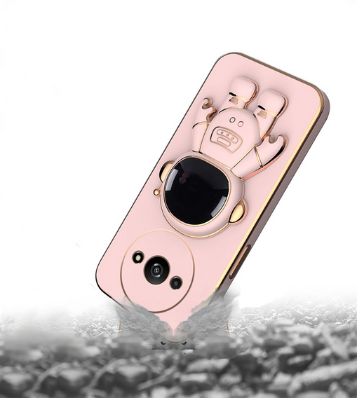 Etui do Xiaomi Redmi A3, Astronaut, różowe