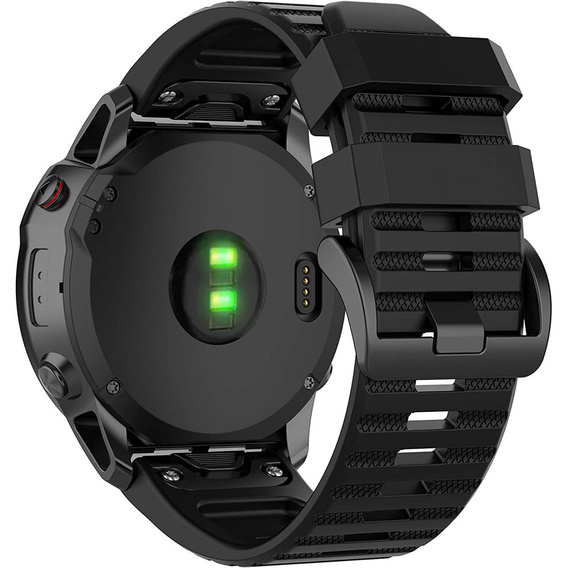 Pasek Silikonowy QuickFit do Garmin Fenix 26mm, Czarny