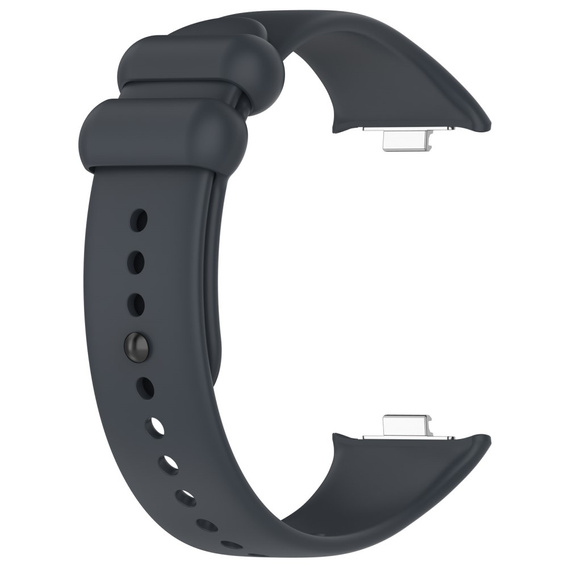 Pasek Silikonowy do Xiaomi Smart Band 8 Pro / Xiaomi Smart Band 9 Pro, Ciemnoszary
