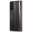 Etui z klapką do Samsung Galaxy S23, ERBORD Waxy Wallet, brązowe