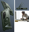 Etui pancerne do Samsung Galaxy S24, Dexnor Full Body MagSafe,  zielone