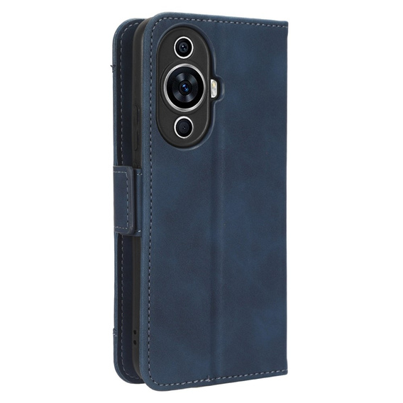 Etui z klapką do Huawei Nova 11, Card Slot, granatowe